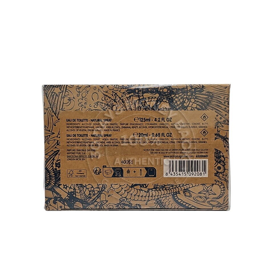 Jean Paul Gaultier by Jean Paul Gaultier EDT SPRAY 4.2 OZ & EDT SPRAY 0.68 OZ (TRAVEL OFFER) for MEN